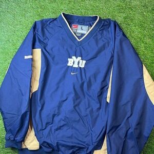 Vintage Nike navy BYU windbreaker jacket Size L